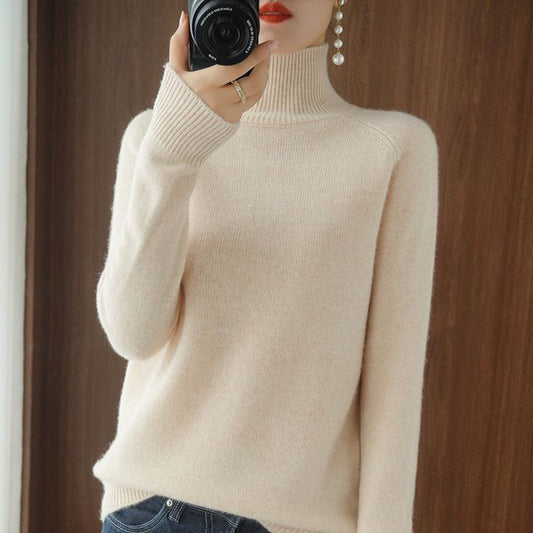 Turtleneck Knit Top