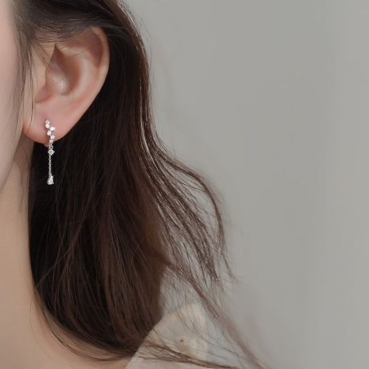 Rhinestone Drop Earring