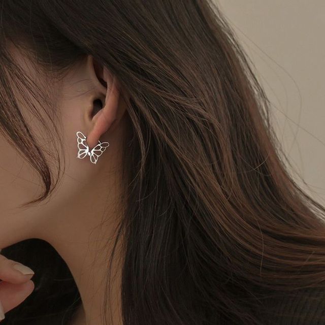 Butterfly Earring Silver Sterling
