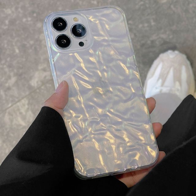 Case Phone Transparent Textured