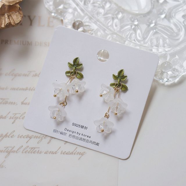 Flower Clip-On Drop / Earring