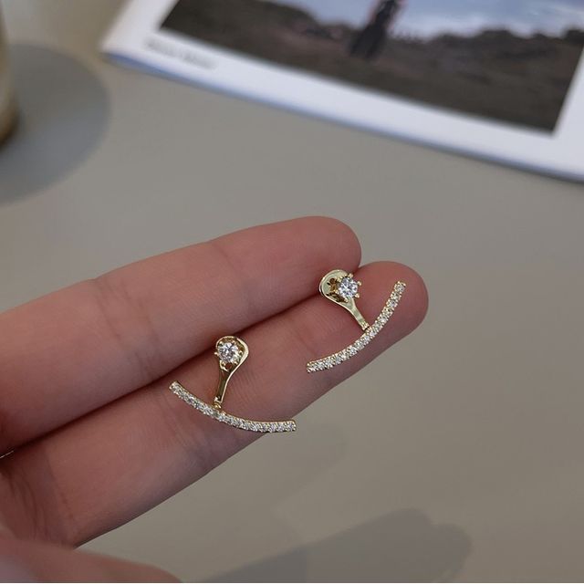 Swing Rhinestone Alloy Earring