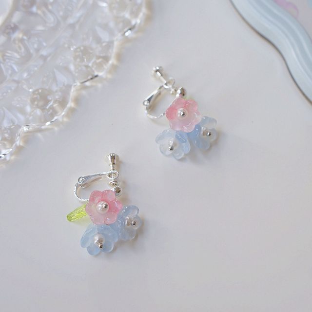 designs) Earring (various Floral Acrylic
