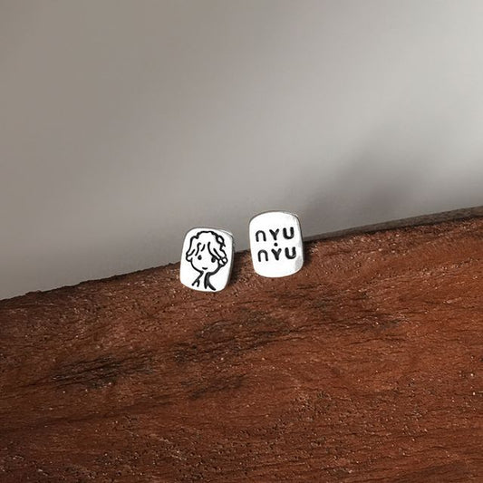 Stud Earring Cartoon