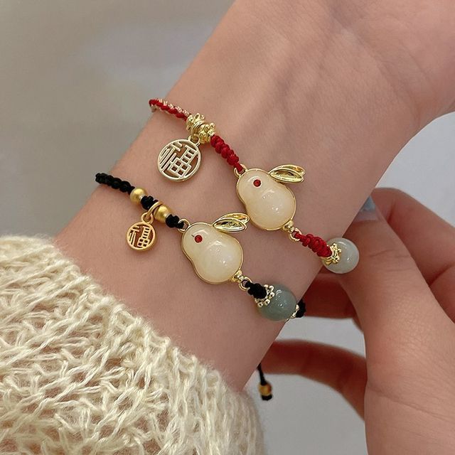 Rabbit String Necklace Bead