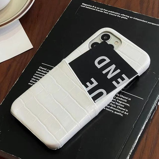 Leather Holder Faux Card Case Phone