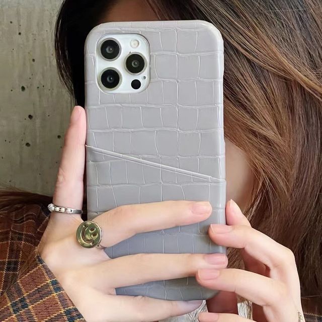 Leather Holder Faux Card Case Phone