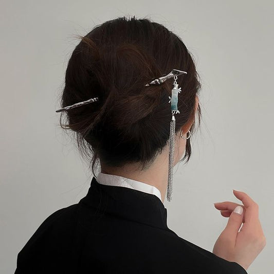 Stick / Fringed Hair Flower