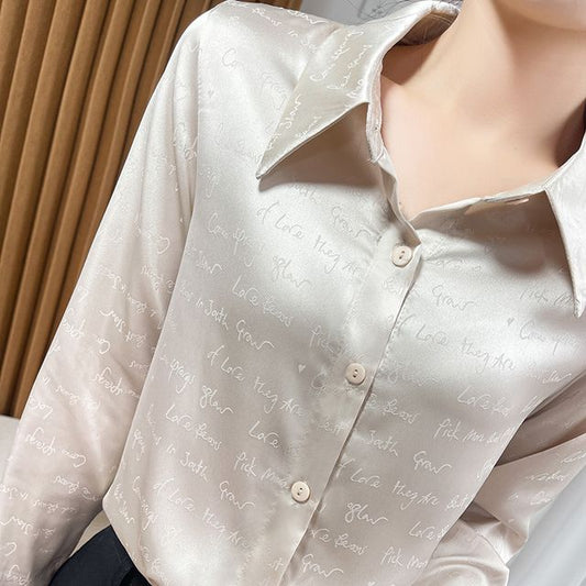 Long-Sleeve Lettering Shirt