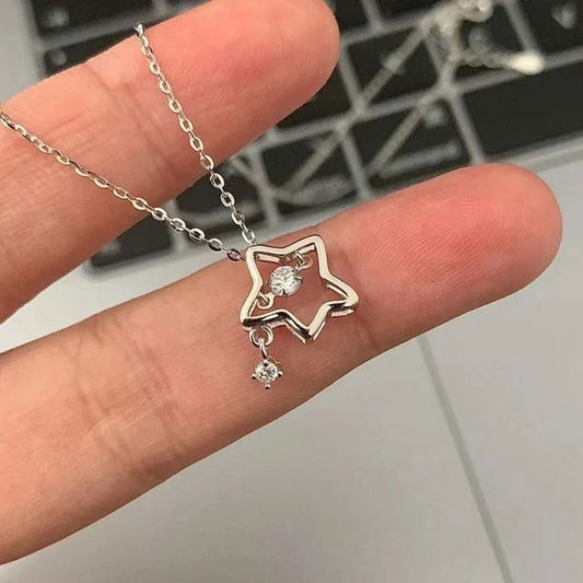 Star Pendant Choker Alloy