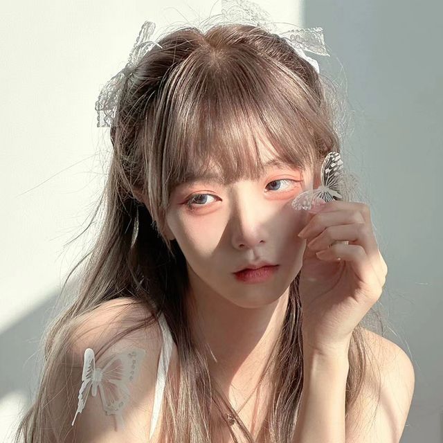 Set / Clip Lace Hair Ribbon