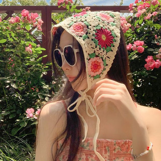 (various designs) Floral Headband Knit