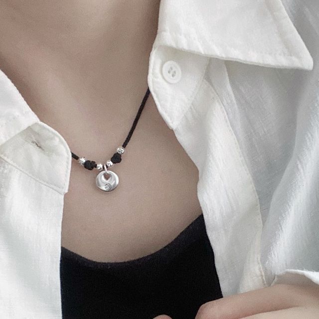 Necklace Pendant Simple Silver Sterling