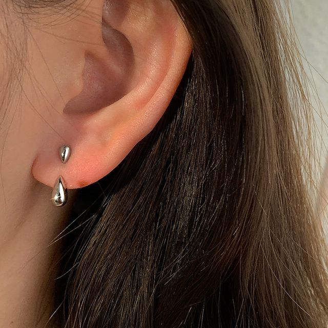 Earring Silver Sterling Droplet