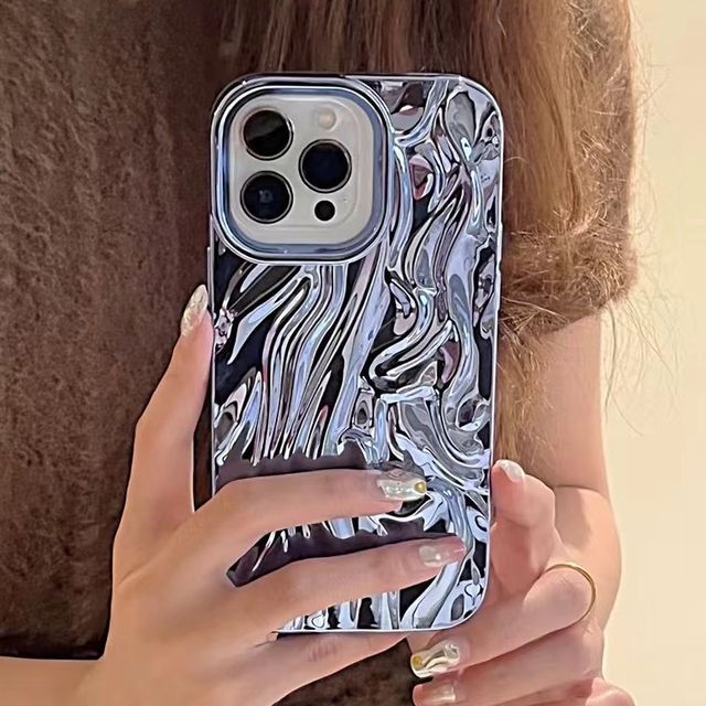 Case Phone Metallic Textured