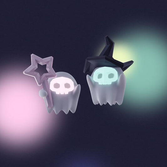 Various ( Ghost Designs Sterling Earring Halloween ) Stud Silver