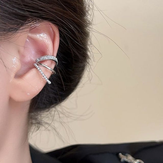 Cuff Rhinestone Ear Layered