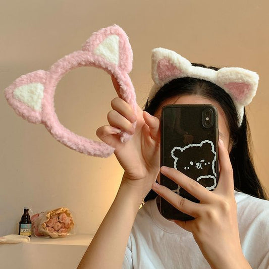 Cat Ear Headband Chenille