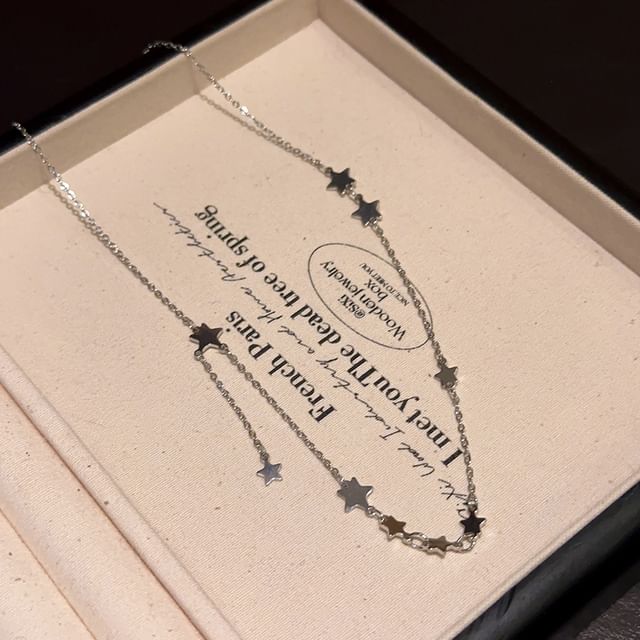 Pendant Necklace Choker Star Alloy Heart / Set