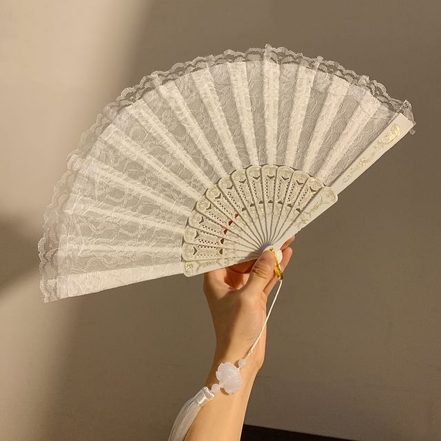 Foldable Fan (Various Lace Hand Designs)