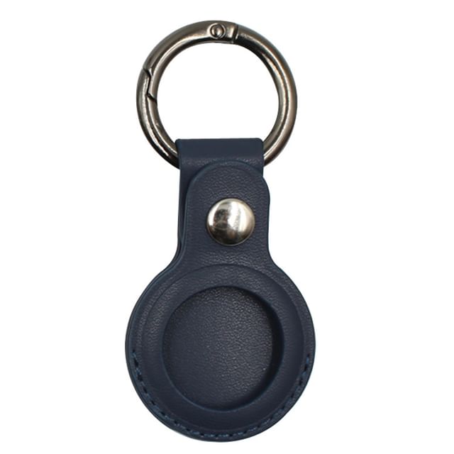 AirTag Keyring Faux Holder Leather