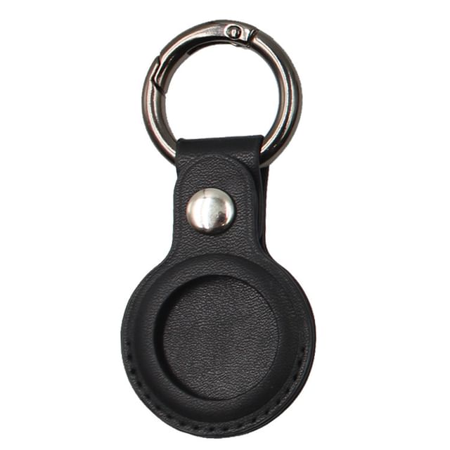 AirTag Keyring Faux Holder Leather