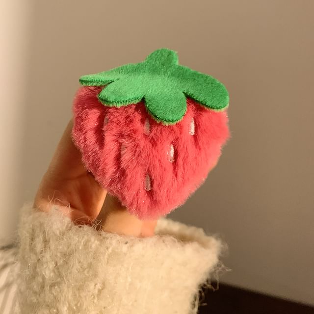 (Various Strawberry Chenille Designs) Clip / Hair Set