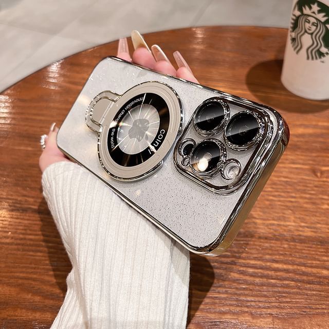 Glitter Case Ring Stand Phone