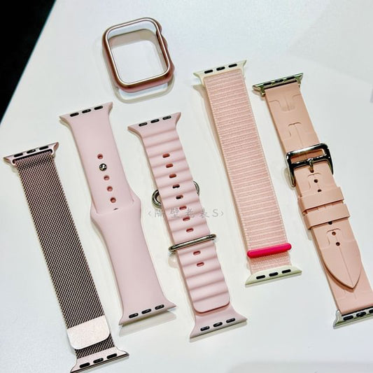Case Milanese Plastic Apple Strap Watch Nylon Silicone Band / Protective