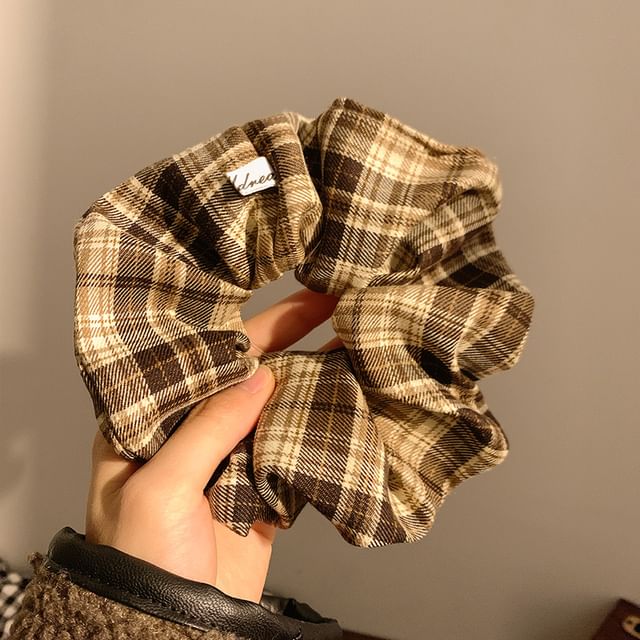 Plaid Scrunchie