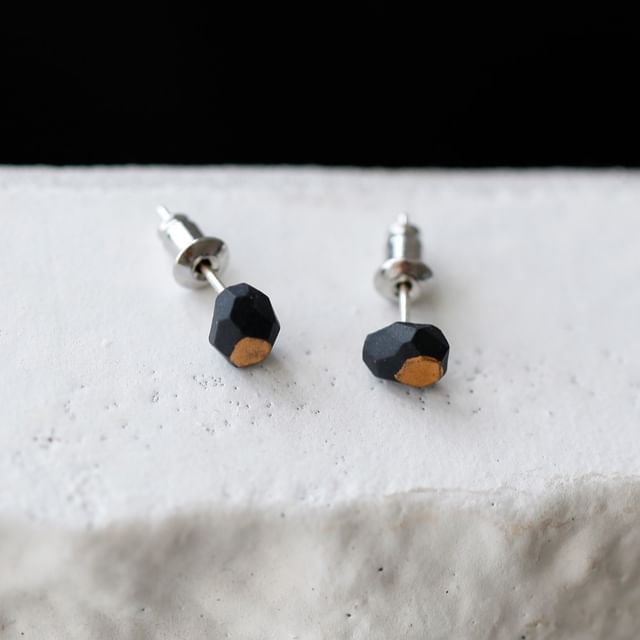 Geometric Earring Ceramic Stud