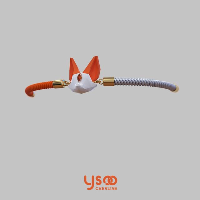 Cord Acrylic Fox Bracelet Poly Low