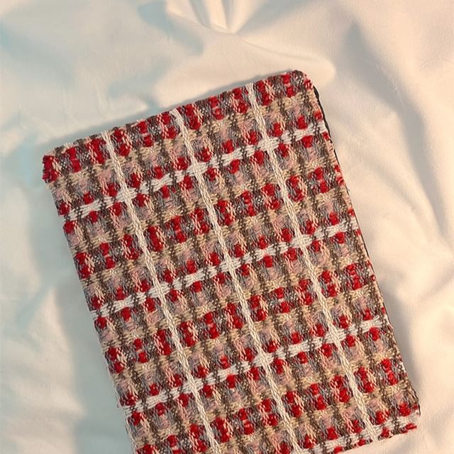 Case iPad Knit Plaid
