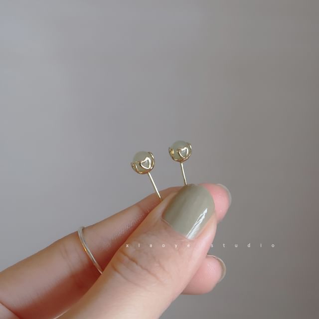 Sterling Stud Silver Bead Earring