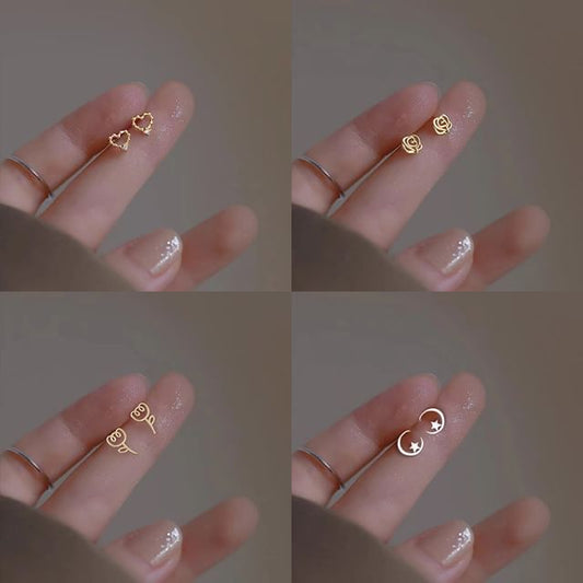 Silver (Various Stud Sterling Earring Designs)