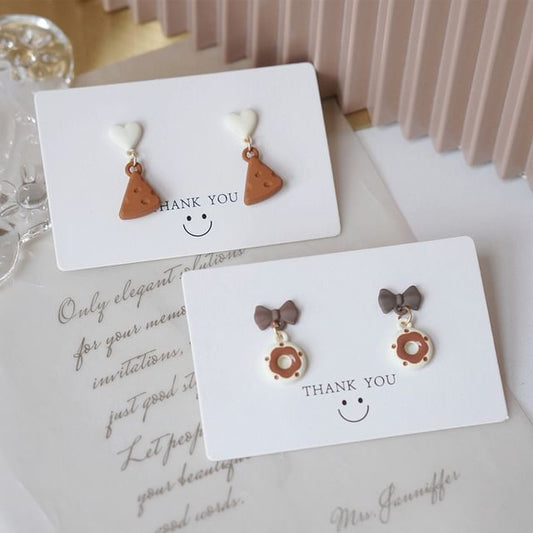 Alloy / Cheese Drop Earring Donut