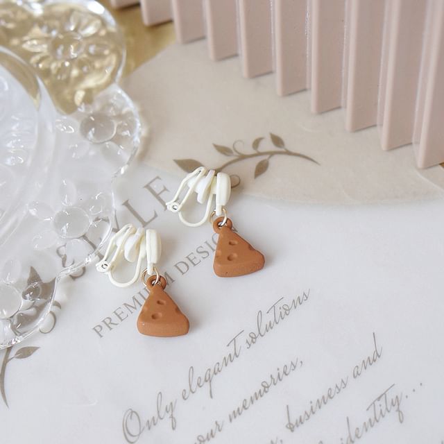 Alloy / Cheese Drop Earring Donut