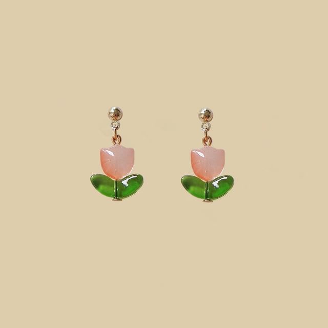 Tulip Alloy Earring Drop