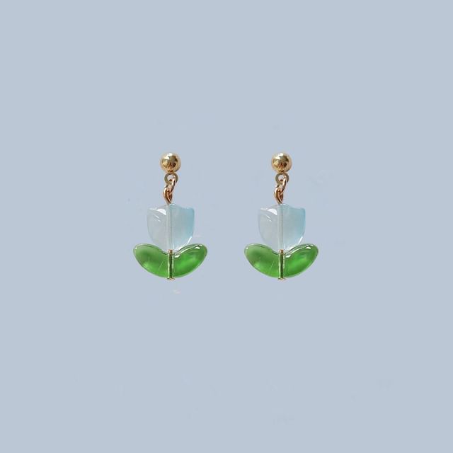 Tulip Alloy Earring Drop