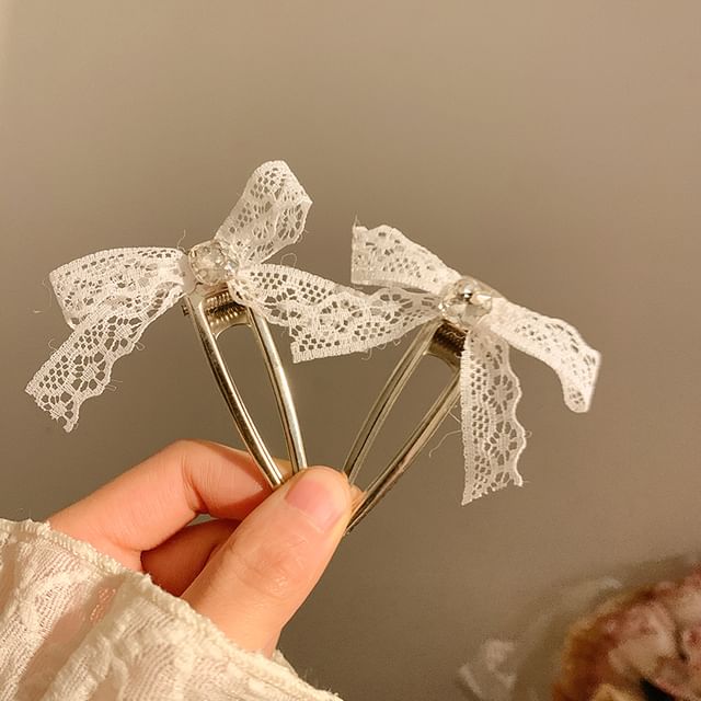 Clip Set / Bow Lace Hair