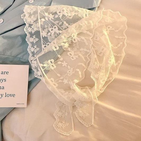 (Various Lace Designs) Scarf Head Triangle