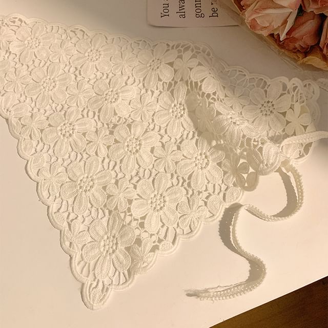(Various Lace Designs) Scarf Head Triangle