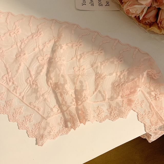 (Various Lace Designs) Scarf Head Triangle
