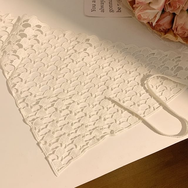 (Various Lace Designs) Scarf Head Triangle