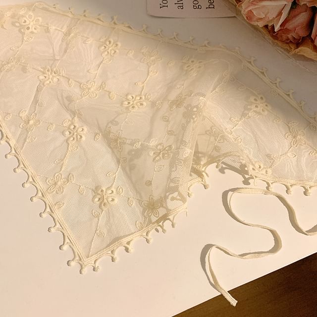 (Various Lace Designs) Scarf Head Triangle