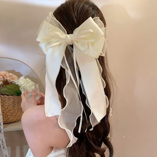 Clip Bow Hair Organza