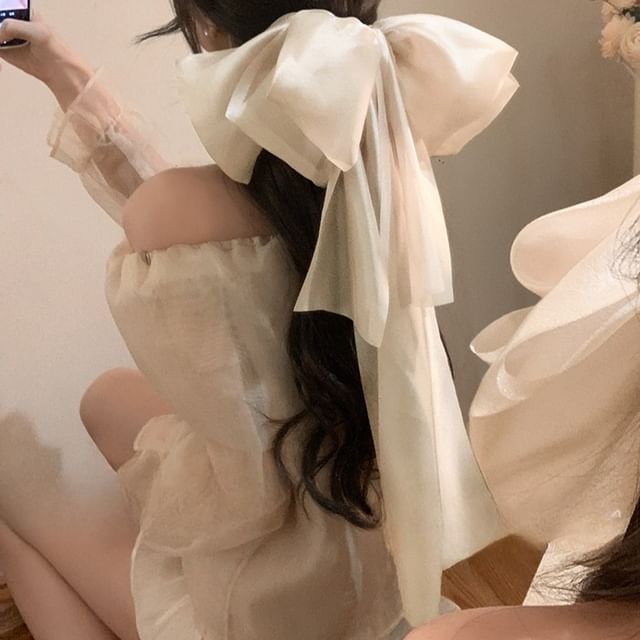 Fabric Hair Clip Bow