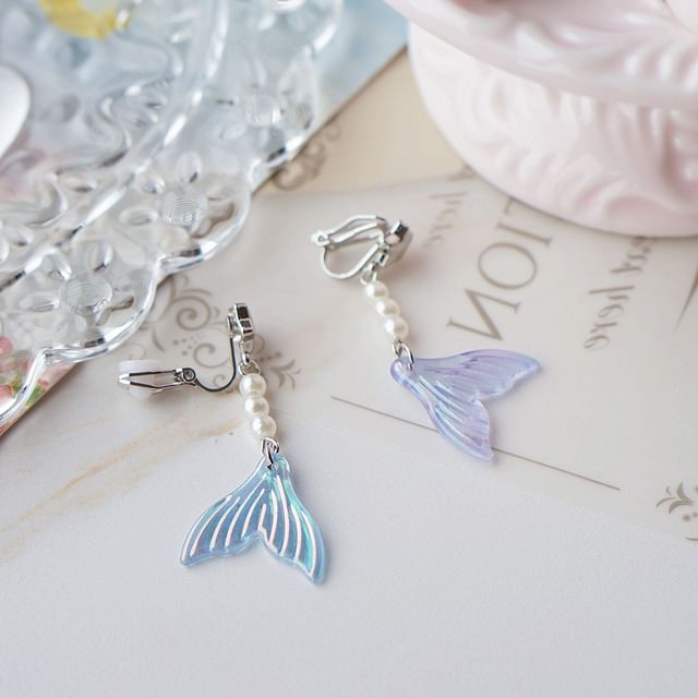 Earring (Various Tail Alloy Dangle Designs) Mermaid
