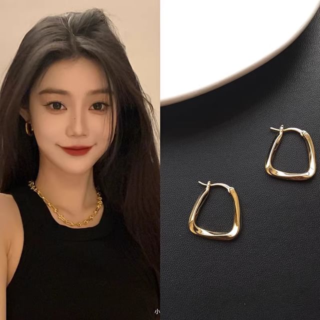 Earring Hoop Geometric