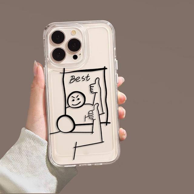 Phone Mirrored Cartoon Case